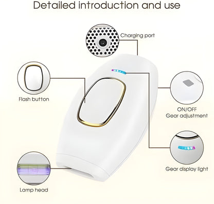 جهاز إزالة الشعر بالليزر الصغير المحمول / جهاز إزالة الشعر بالليزر يمكن حمله