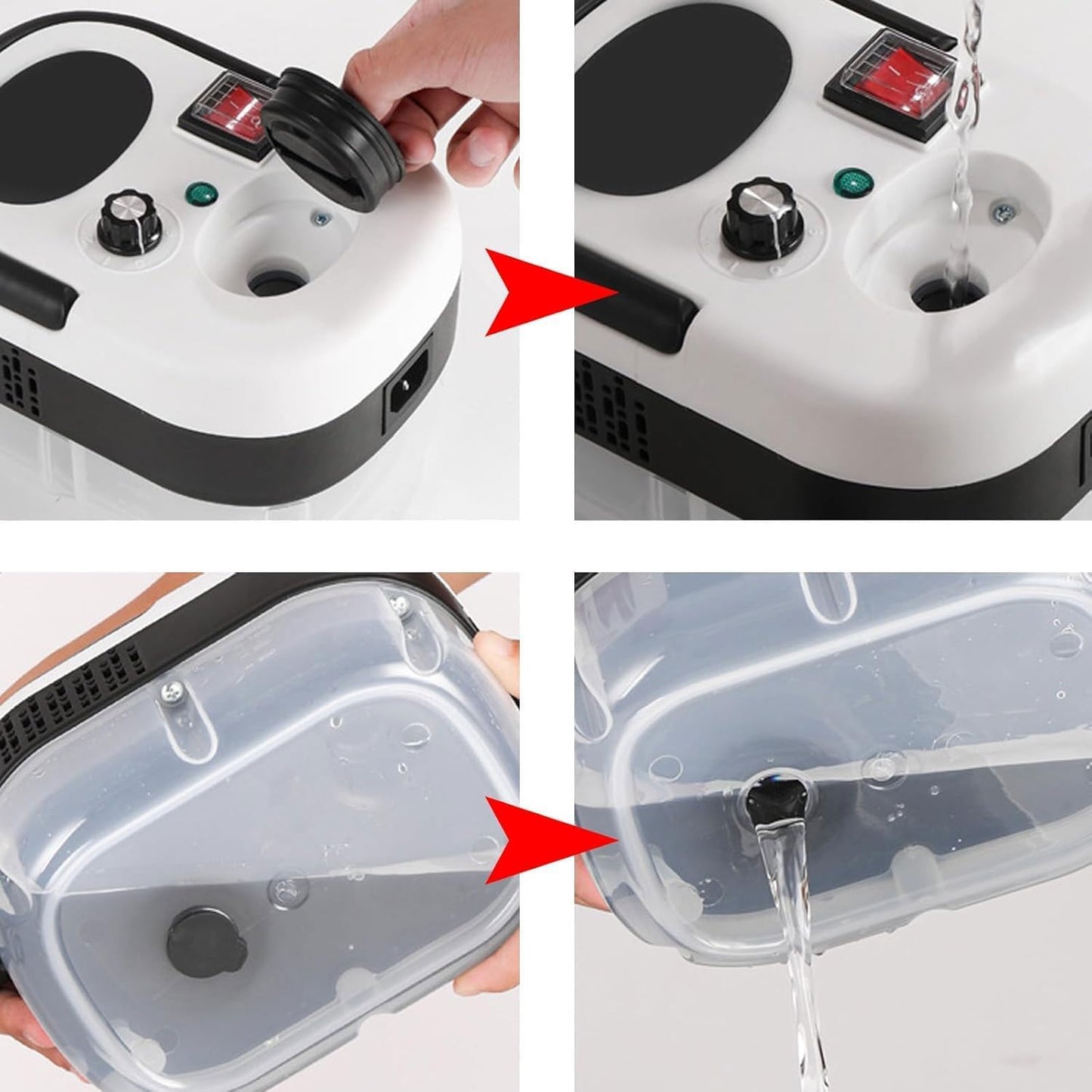 منظف بخاري محمول باليد بقوة 2500 واط ودرجة حرارة عالية ومضغوط