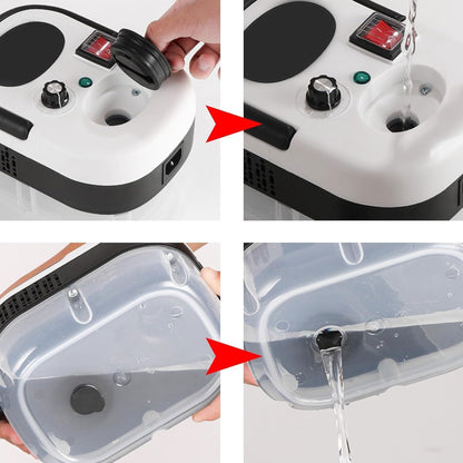 منظف بخاري محمول باليد بقوة 2500 واط ودرجة حرارة عالية ومضغوط