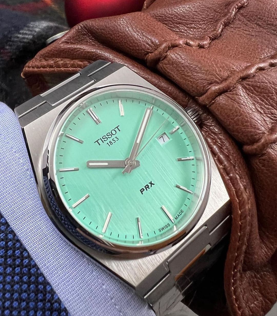 ساعة تيسو PRX باورماتيك 80 مقاس 40 مم