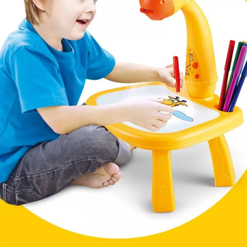 جهاز عرض رسم مع ضوء وموسيقى، طاولة جهاز عرض للتتبع والرسم للأطفال، مجموعة رسم إسقاطي للبنات والأولاد الصغار، ألعاب تعليمية للرسم للأطفال الصغار