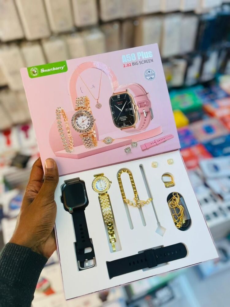 مجموعة ساعة ذكية A58 Plus 6 في 1