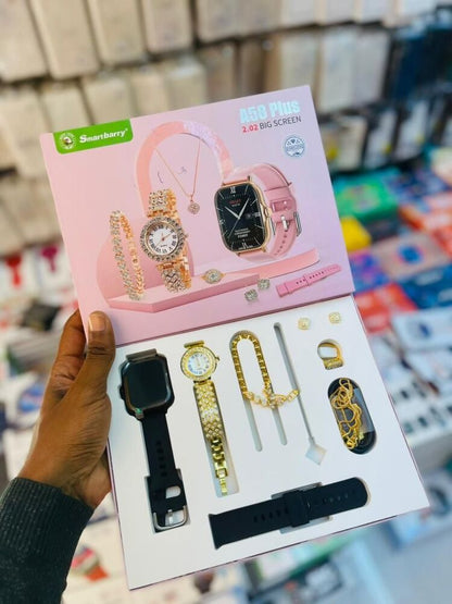 مجموعة ساعة ذكية A58 Plus 6 في 1