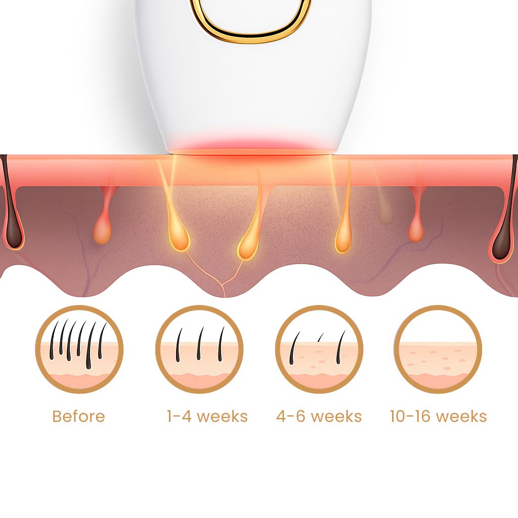 جهاز إزالة الشعر بالليزر IPL | تقنية الضوء النبضي المكثف 