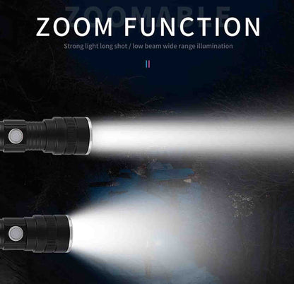 مصباح يدوي LED، قابل لإعادة الشحن عبر USB