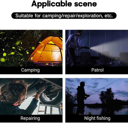 مصباح يدوي LED، قابل لإعادة الشحن عبر USB