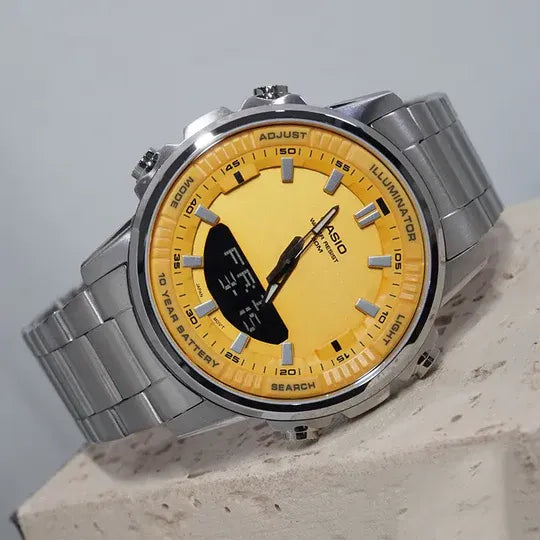 ساعة رقمية من الفولاذ المقاوم للصدأ 