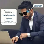 🎁🔥2025 وصول جديد 🔥✨تقنية سوبر بلاك✨نظارات شمسية ذكية مزودة بسماعات رأس لاسلكية