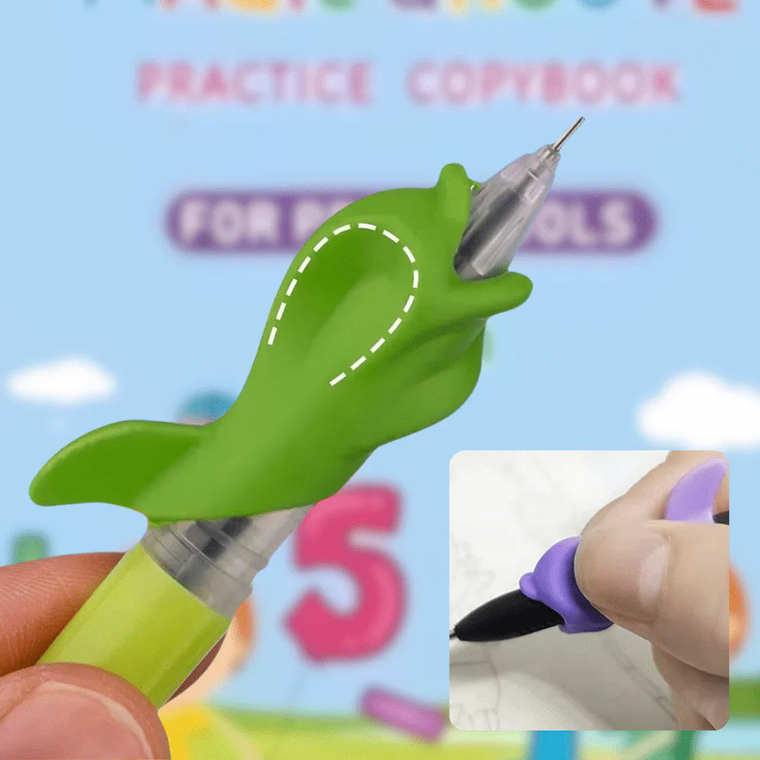 كتاب الكتابة السحرية - مجموعة من 4 كتب قابلة لإعادة الاستخدام لممارسة الكتابة اليدوية باستخدام حبر قابل للاختفاء 