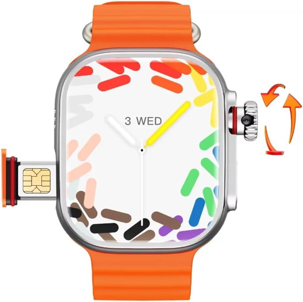 ساعة S9 Ultra Watch 4G-5G بكاميرا مزدوجة أو شريحة اتصال