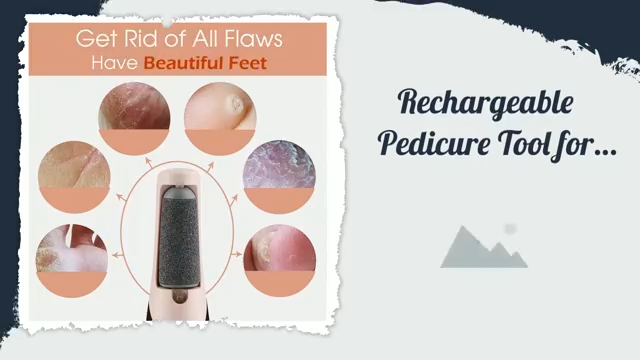 مبرد القدم الكهربائي لإزالة الجلد الميت 